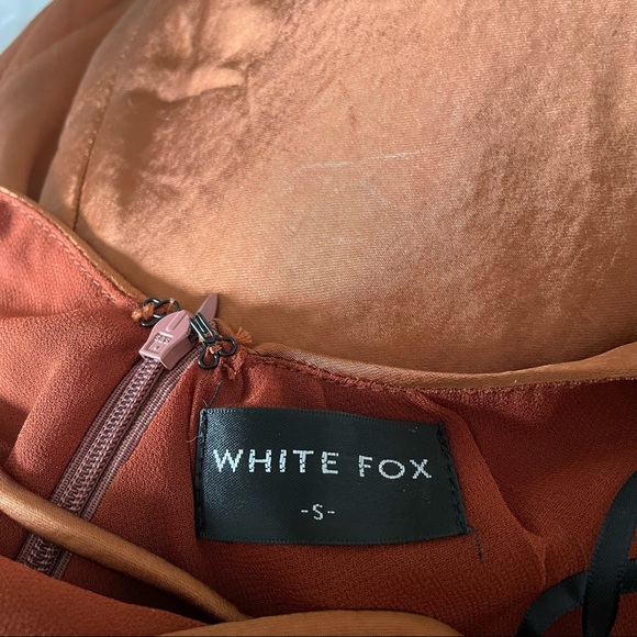 WHITE FOX // Field of Dreams Satin Midi Dress - Picture 6 of 6